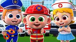 Police Car, Fire Truck, Ambulance Song + Police Officer Song and More Nursery Rhymes & Kids Song