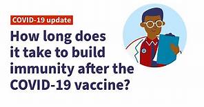 How long does it take to build immunity after the COVID-19 vaccine? | COVID-19 Update | Walgreens