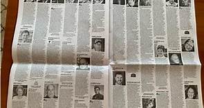 Boston Globe Obituaries 16 Pages Long