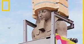 Trasladan la gran estatua de Ramsés II al Gran Museo Egipcio | National Geographic en Español