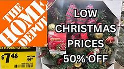 Christmas Wreath HIGH DEF 4K Christmas Tree Train Home Depot Shop With Me Store Tour Holiday Decor