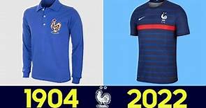 La evolución (Todos) las camisetas de la Selección de fútbol de Francia 2022
