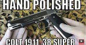 Colt 1911 .38 Super High Polish Stainless Steel - Gunbroker Penny Auction -- New World Ordnance