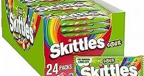 SKITTLES Sour Summer Chewy Candy Bulk Assortment, 1.8 Ounce (Pack of 24)