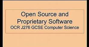 Open Source and Proprietary Software