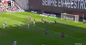 Gol de Unai López (1-0) en el Rayo Vallecano 1-1 FC Barcelona