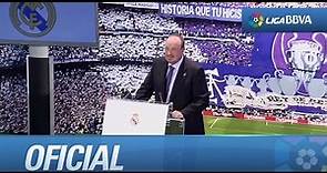 Presentación de Rafa Benítez como nuevo entrenador del Real Madrid