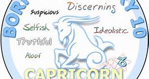 January 10 Zodiac Horoscope Birthday Personality