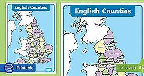 Map of English Counties