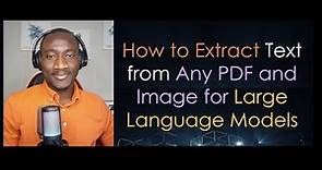 How to Extract Text from Any PDF and Image File for Large Language Models Using Python 🐍