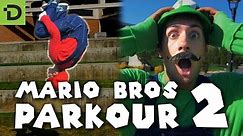 Super Mario Brothers Parkour 2 [In Real Life] - Mario Maker [4K]