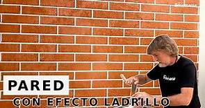 PARED con EFECTO LADRILLO // Paso a Paso con Bricomania