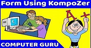 KompoZer Tutorial | Online Form using KompoZer