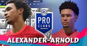 FIFA 22 Trent Alexander-Arnold Pro Clubs Creation