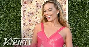 Margot Robbie Can't Believe the $1.4 Billion Success of 'Barbie' on the Golden Globes Red Carpet