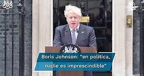 Boris Johnson anuncia su dimisión como primer ministro de Reino Unido