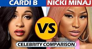 Cardi B vs Nicki Minaj - Celebrity Comparison