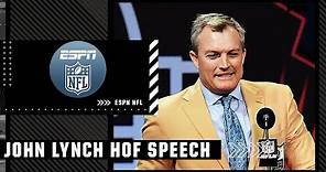 John Lynch's 2021 Pro Football Hall of Fame Induction Speech | NFL on ESPN