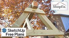 How to Build an A-Frame for a Swing - Free SketchUp Plans