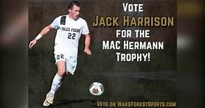 2015 Wake Forest Men's Soccer: Vote Jack Harrison for the MAC Hermann Trophy!