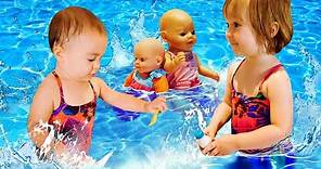 Gioca in piscina con la bambina Bianca! Gli episodi più belli con giochi in acqua. Video per bambini