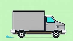 Delivery Truck Animation Against Background City2d Stock Footage Video (100% Royalty-free) 31559317 | Shutterstock