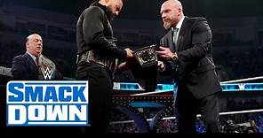 Triple H presents Reigns a new Undisputed WWE Universal Title: SmackDown Highlights, June 2, 2023