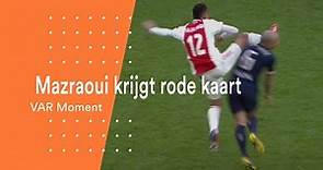 Mazraoui krijgt rode kaart | Ajax - PSV | VAR Moment