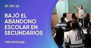 Bajó el abandono escolar en alumnos de la secundaria