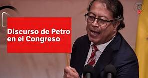 Discurso del presidente, Gustavo Petro en la instalación del Congreso 2023- 2024
