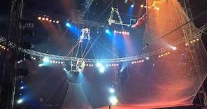 Worlds best trapeze act!!! FIVE somersaults, one flight!