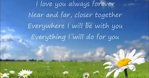 Donna Lewis - I Love You Always Forever (Lyrics)
