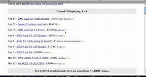 Craigslist California Cities and Towns - How to Search Cars All of the CA Locations