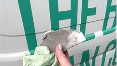Only ever use a magic eraser wet: they’re a lot less gritty this way (and less likely to scratch). You can see the transformation on The Big Clean Co van wrap: comes up SO GOOD! Of course, never use magic eraser on stainless steel (at all) or other sensitive surfaces without testing first. ✔️ #cleaning #cleaningtools #magiceraser #carwashing #carwrap | Kacie - The Big Clean Co