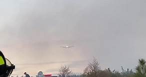 Trent Dawson took this video of the plane dumping water on the fire west of Warren today. | South Ark Weather & News