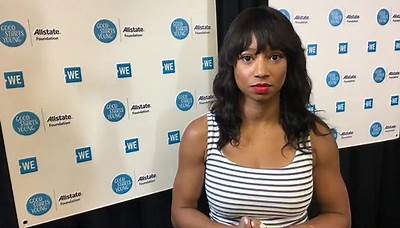 ABC 7 Chicago - Actress and activist Monique Coleman spoke...