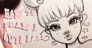 ♡ HOW TO DRAW A CUTE FACE ♡| Step by Step with Christina Lorre'
