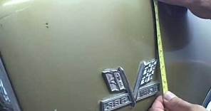 Original 1967 Chevelle SS 396 Fender Emblem placement and how to install