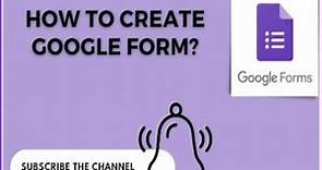 How to create online questionnaire using google form| A step by step guide| google form tutorial