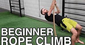 BEGINNER ROPE CLIMB | rope climb progressions & upper body strength training exercises | Human 2.0