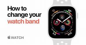 Apple Watch Series 4 — How to change your watch band — Apple