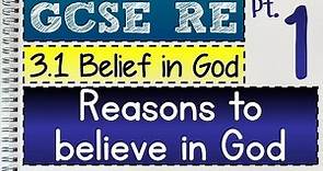GCSE RS Unit 3.1 (Part 1 of 3) Reasons to Believe in God | by MrMcMillanREvis
