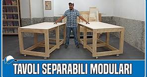 Tavoli separabili modulari in multistrato - Fai da te - Falegnameria