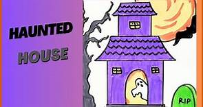 How to draw a Haunted House
