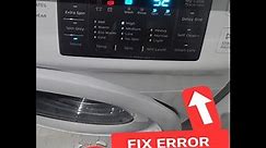 How to fix error code SE / 5E Samsung washer
