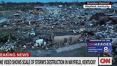 La devastación de un tornado capturada por un increíble video de dron