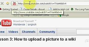 Lesson 4: How to embed a YouTube video in a wiki using the EmbedVideo extension