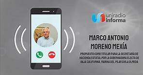 Entrevista con Marco Moreno, Candidato a titular para la Sria. de Hacienda Estatal