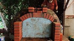 Creating a DIY brick outdoor pizza oven