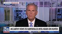 McCarthy vows to subpoena former intelligence officials over Hunter Biden censorship